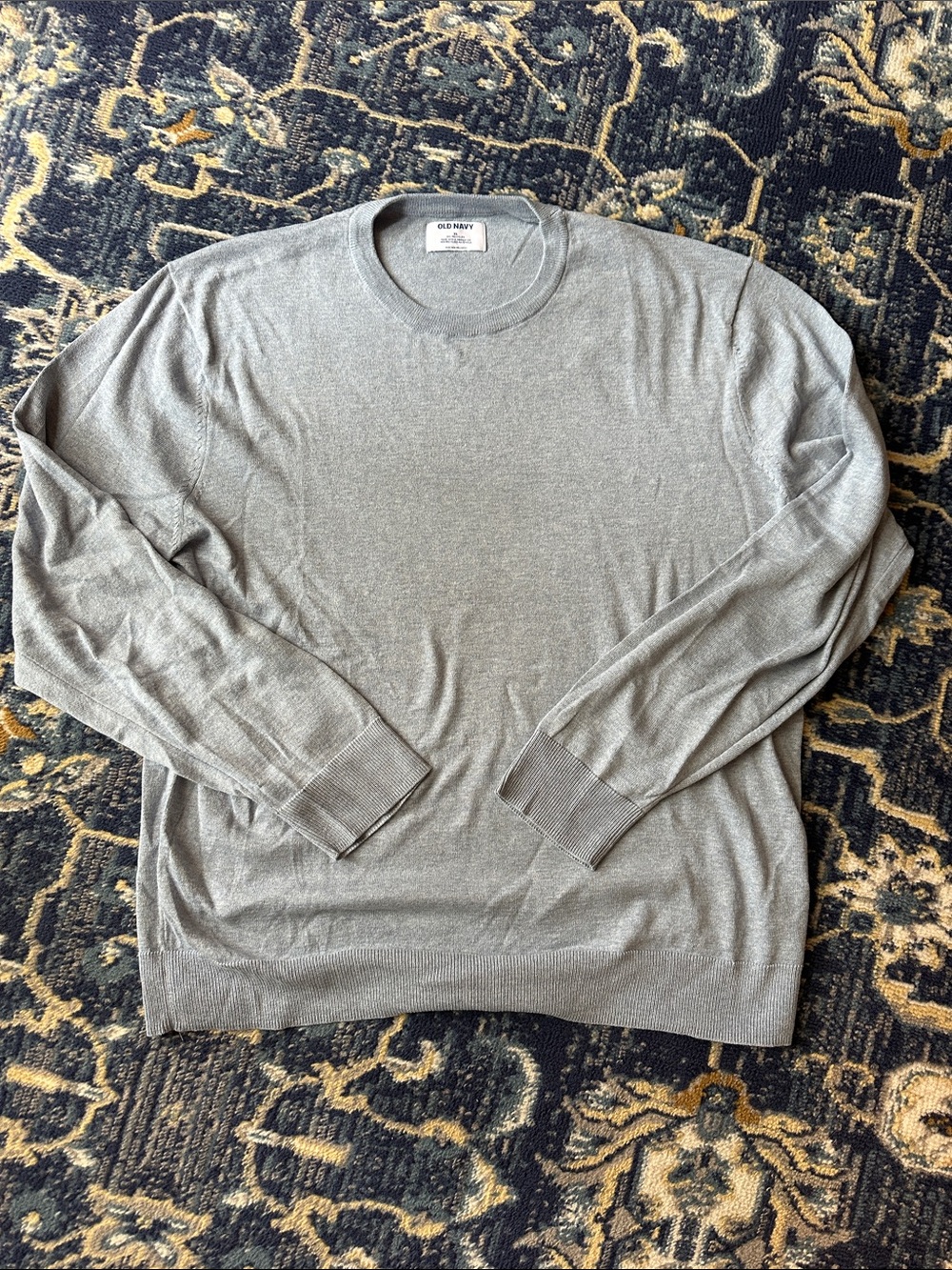 Old Navy Men's Crewneck Sweater — Light blue/grey
